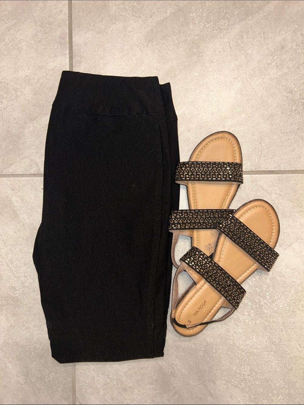 NIC+ZOE Black Ponte Straight-Leg Stretchy Pants